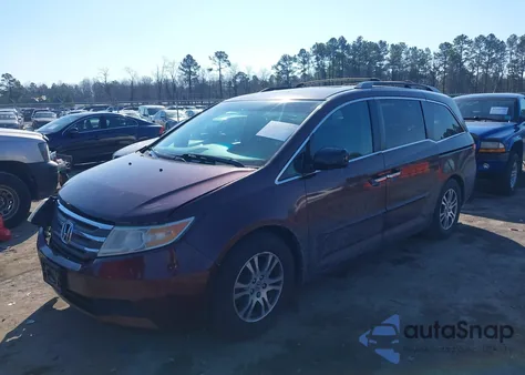 2011 Honda Odyssey Ex-L из США, поврежденный, VIN 5FNRL5H65BB059537